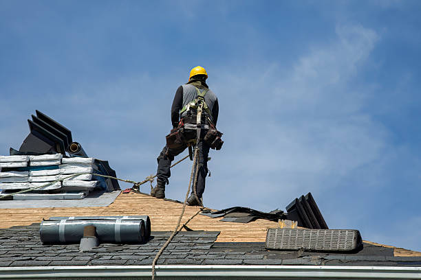 Professional Roofing technician working in San Diego, CA